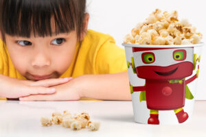 Key Visual Kids Club: Verpackungsdesign Popcorn